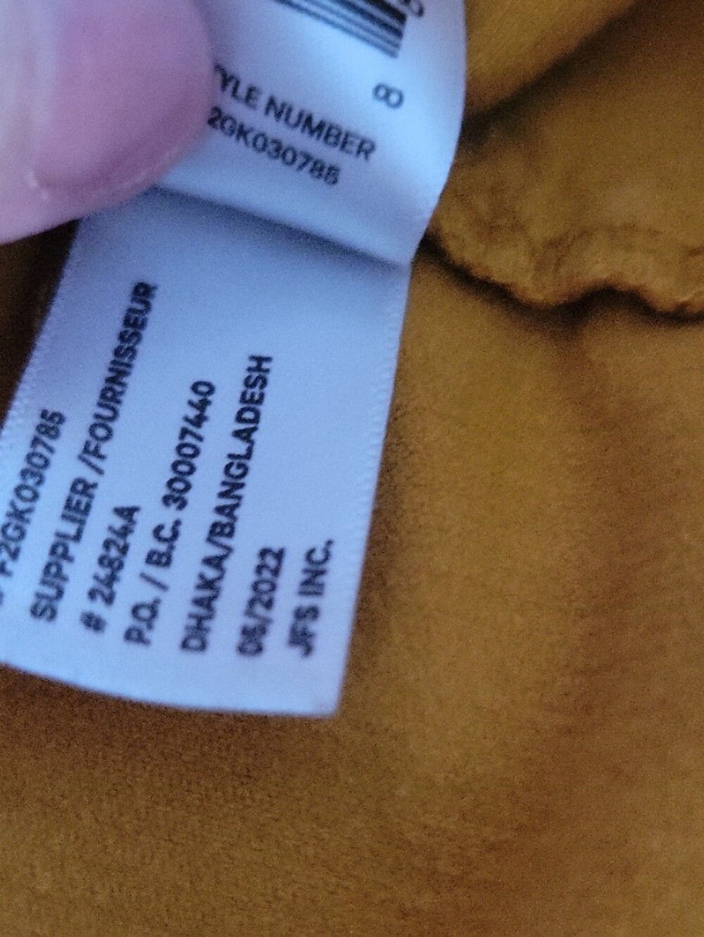 Joe Fresh Mustard Corduroy Overall Dress - Picture 10 of 11